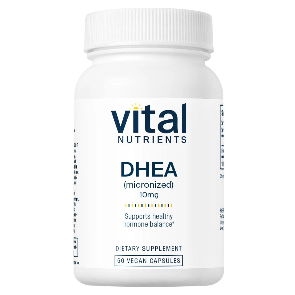 Vital Nutrients DHEA 10mg Supplement - Supports Estrogen and Testosterone Levels Already in the Normal Range