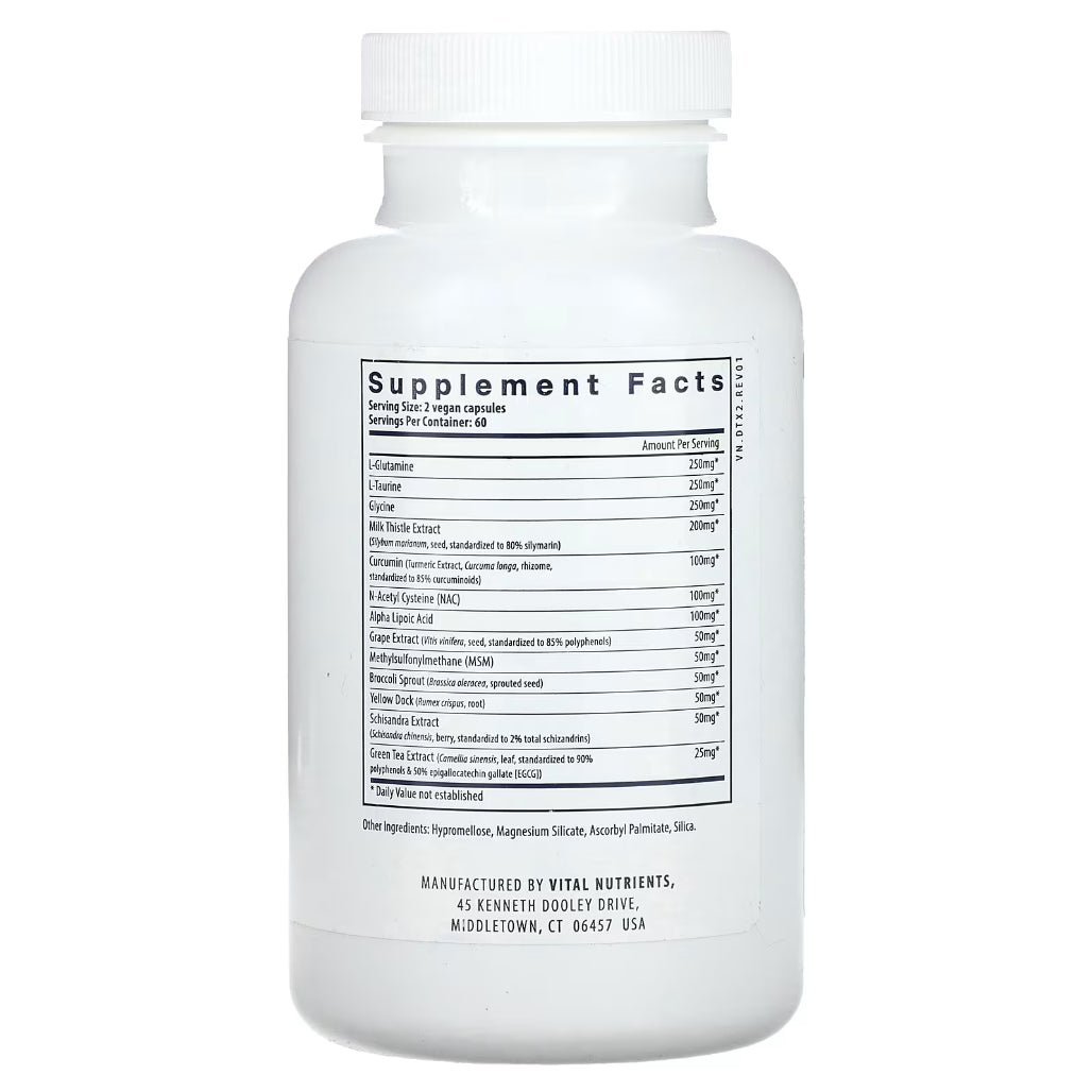 Vital Nutrients Detox Formula - Supplement to promote healthy liver function and liver health