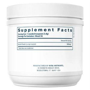 Ingredients of Inositol Powder Dietary Supplement - Inositol Powder 4000 mg Per Serving