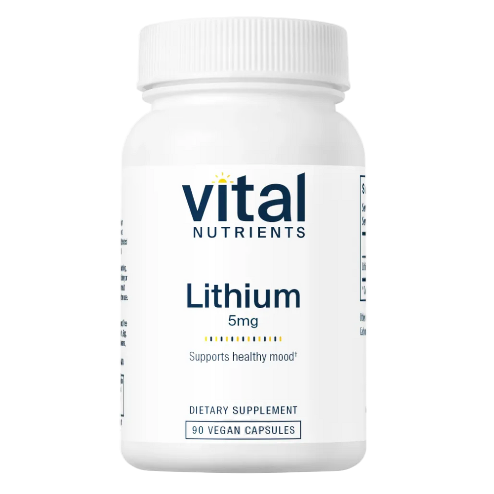 Vital Nutrients Lithium Orotate dietary supplement for mood and neuro support