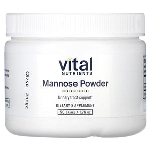 Vital Nutrients Mannose Powder - Supports Integrity of Epithelial Cells in the Genitourinary Tract