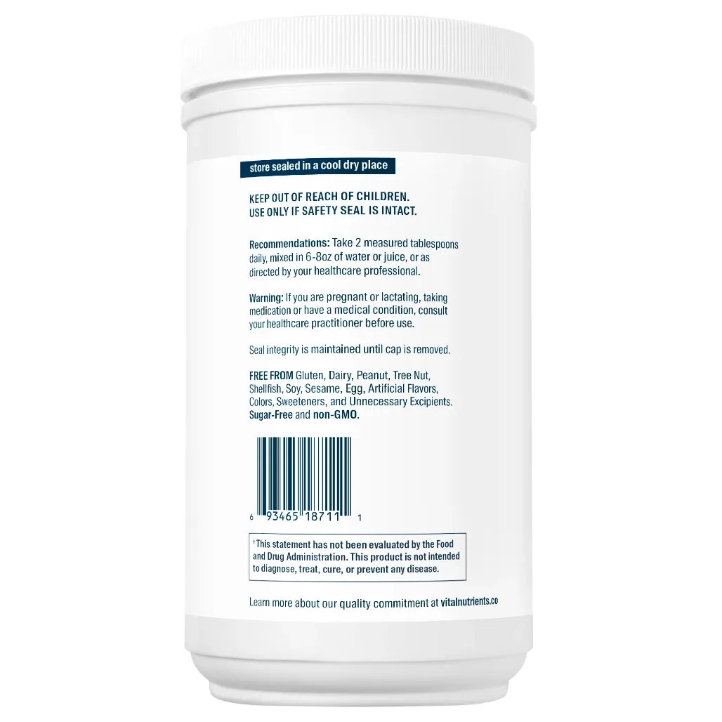 warnings Marine Collagen Type I & III by Vital Nutrients
