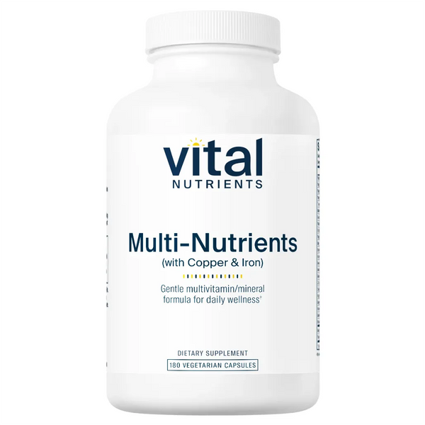 Multi-Nutrients 4 Citrate/Malate Formula with Copper & Iron by Vital Nutrients at Nutriessential.com