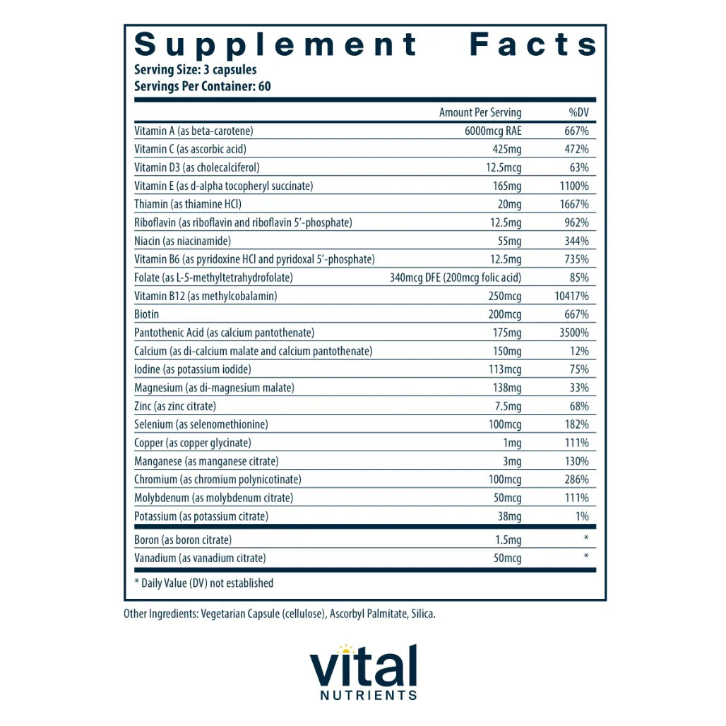 Multi-Nutrients II Citrate Form by Vital Nutrients at Nutriessential.com