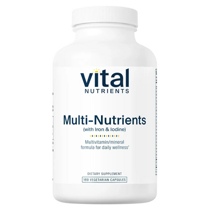 Multi-Nutrients w/Iron and Iodine by Vital Nutrients at Nutriessential.com