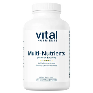 Multi-Nutrients w/Iron and Iodine by Vital Nutrients at Nutriessential.com