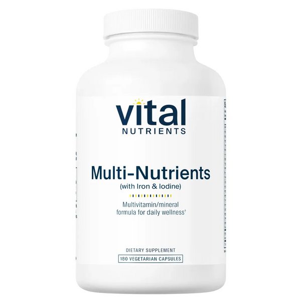 Multi-Nutrients w/Iron and Iodine by Vital Nutrients at Nutriessential.com