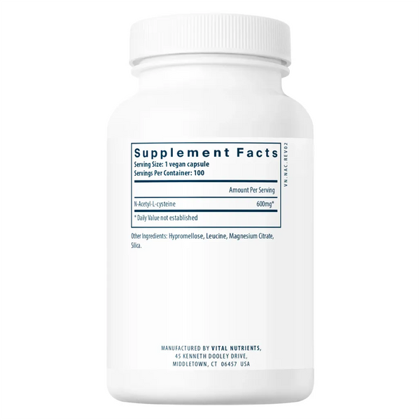 NAC 600mg by Vital Nutrients at Nutriessential.com