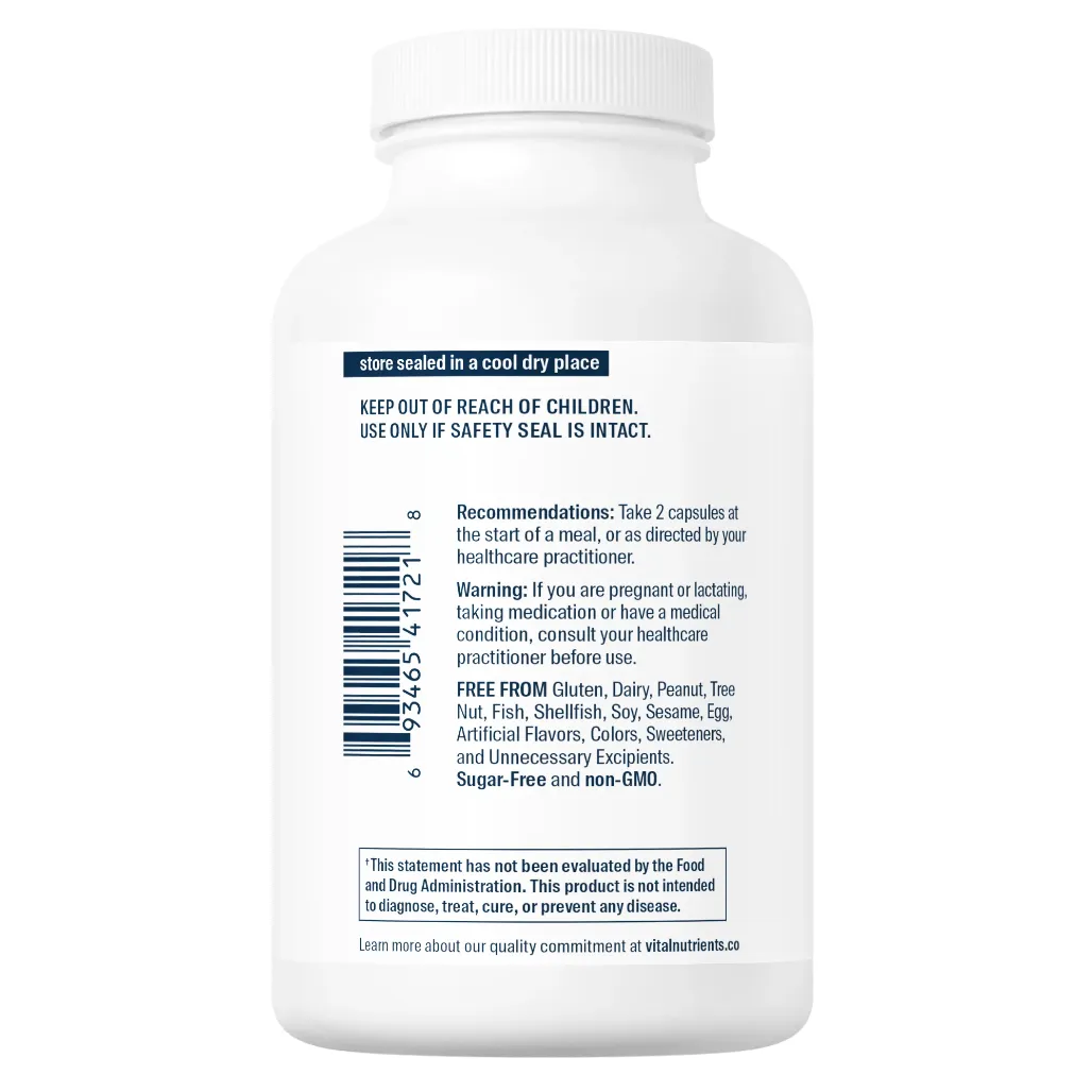 Pancreatin & Ox Bile Extract by Vital Nutrients at Nutriessential.com