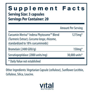 Phyto-Curcumin Plus Enzymes by Vital Nutrients at Nutriessential.com