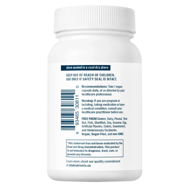 Benefits of Vital Nutrients Selenium 200mcg - 90 Vegetarian Capsules | Vital Nutrients | Support Cardiovascular Health