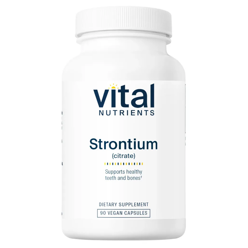 Vital Nutrients Strontium (Citrate) 227mg - Promotes Replication of Preosteoblastic Cells