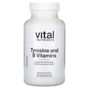 Vital Nutrients Tyrosine and B Vitamins - Promotes Healthy Thyroid Function