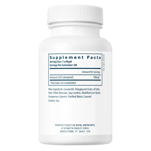 Ubiquinol CoQ10 100mg by Vital Nutrients at Nutriessential.com