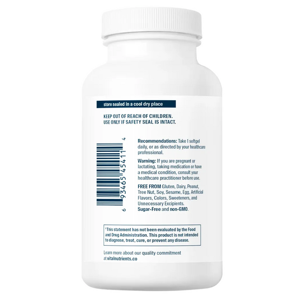 Benefits of Ultra Pure Fish Oil 675 - 90 Softgels | Vital Nutrients | Promotes Brain Development