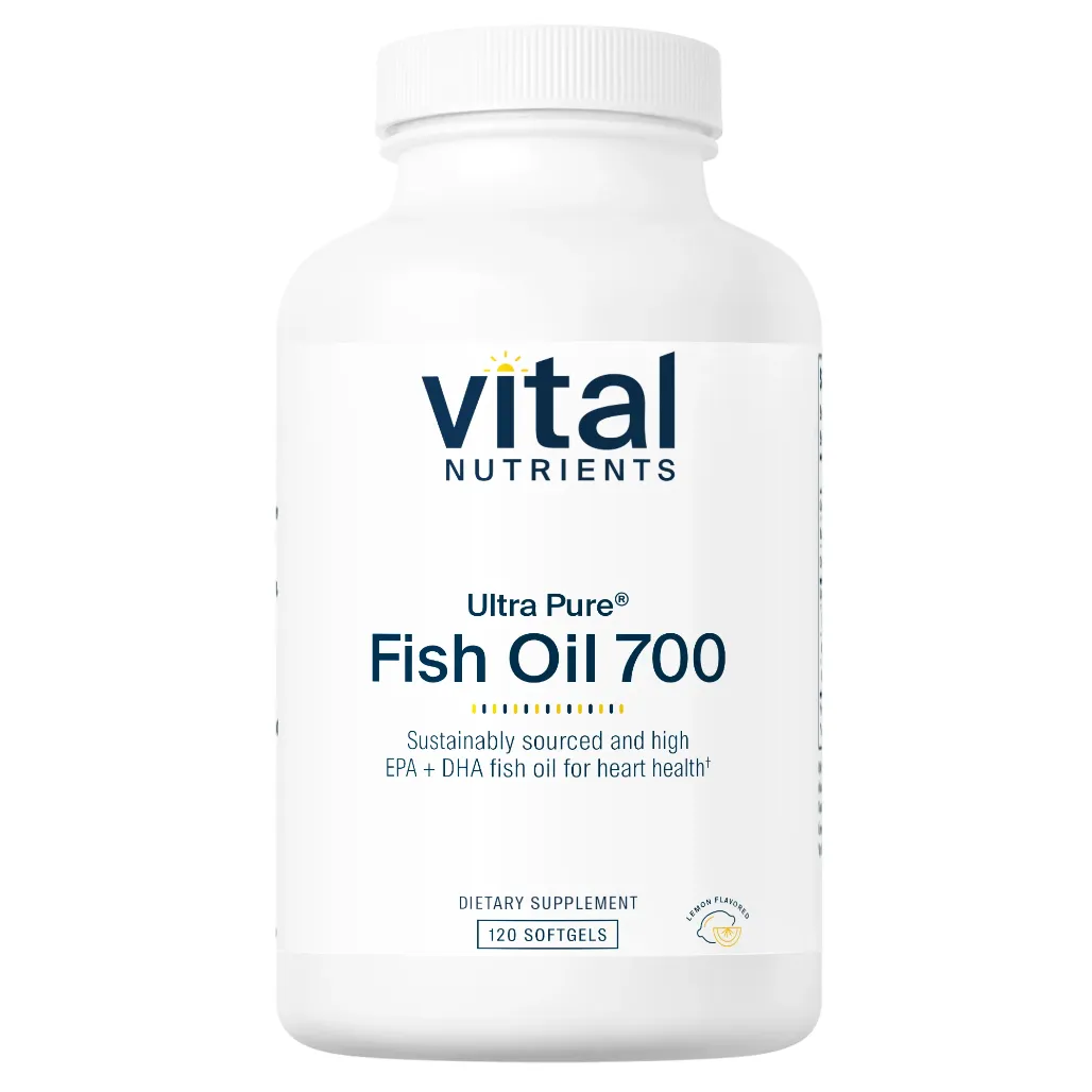 Vital Nutrients Ultra Pure Fish Oil 700 Enteric - Maintains Normal Platelet Aggregation Levels