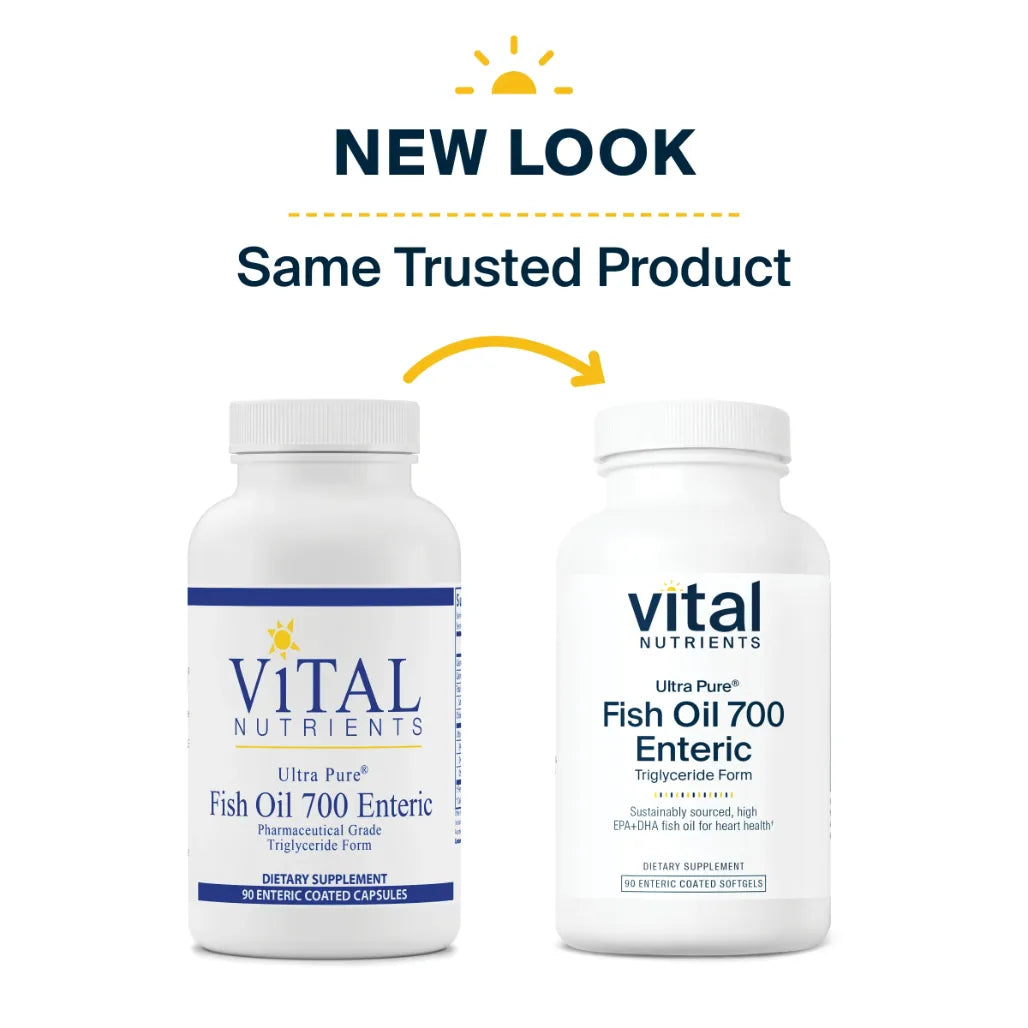 same trusted product Vital Nutrients Ultra Pure Fish Oil 700 Enteric - Supports Soft Tissue and Connective Tissue