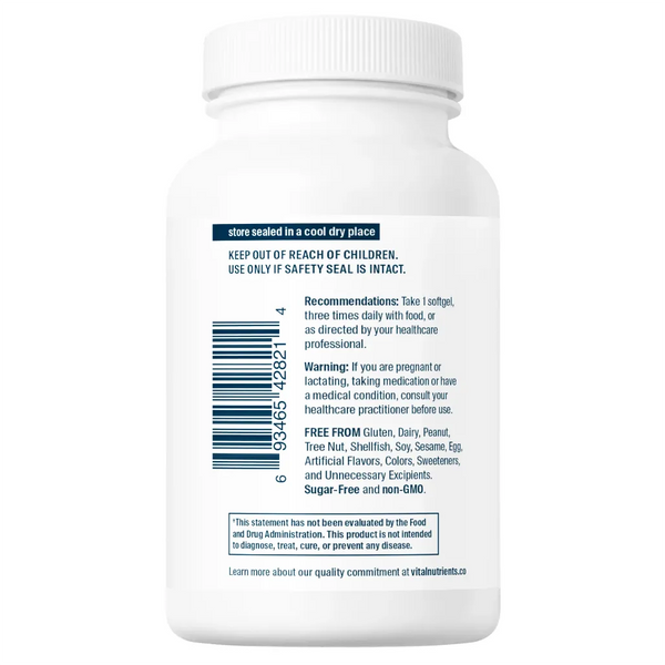 About Ultra Pure Fish Oil 700 by Vital Nutrients - 60 Softgel Capsules | Promote Cartilage and Joint Function