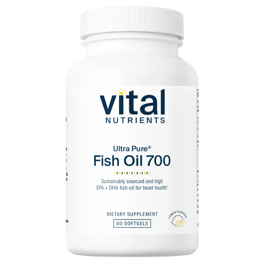 Vital Nutrients Ultra Pure Fish Oil 700 Enteric -  High Concentration of EPA & DHA