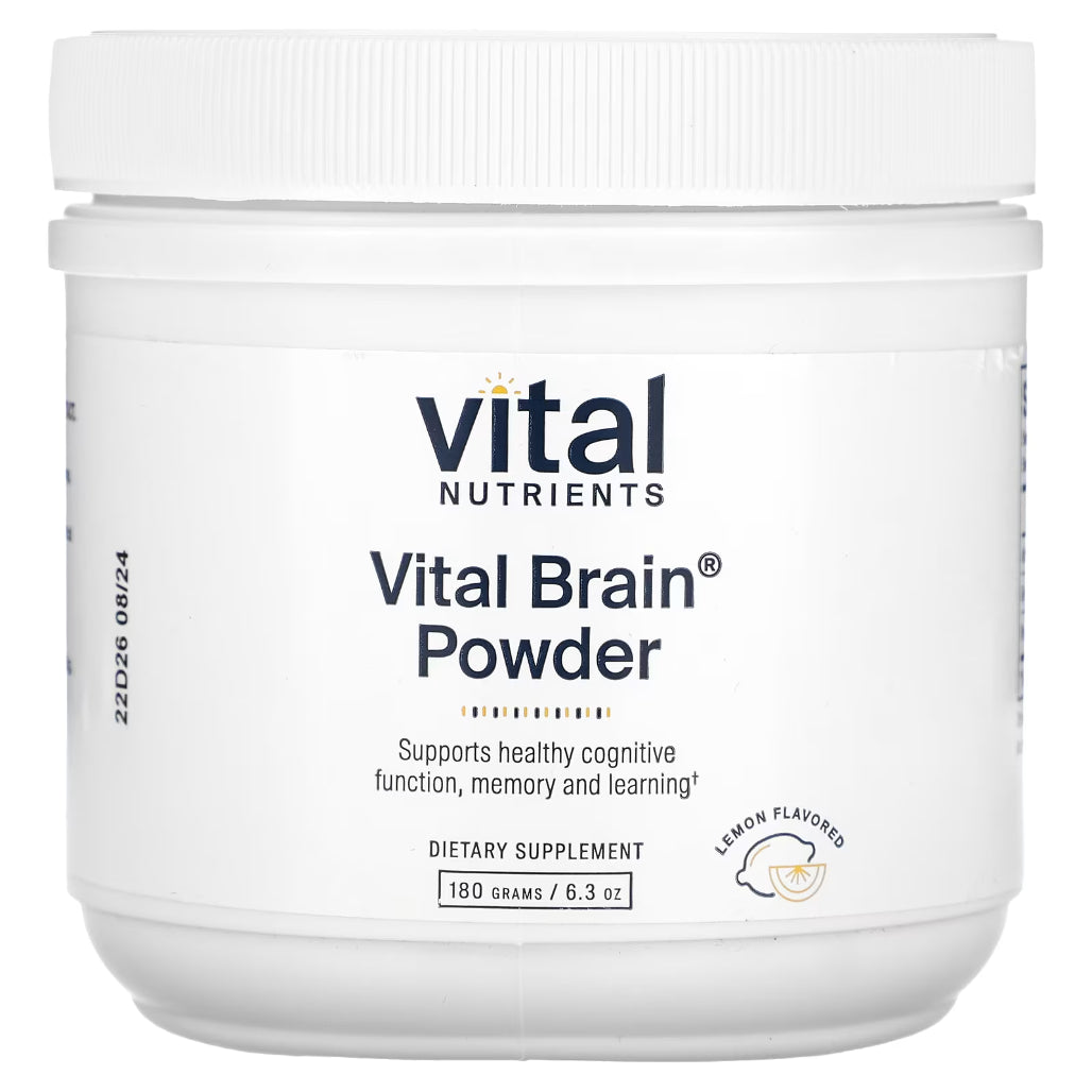 Vital Nutrients Vital Brain Powder - Helps Alleviate Cognitive Difficulties Associated With Healthy Aging