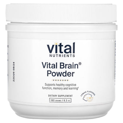 Vital Nutrients Vital Brain Powder - Helps Alleviate Cognitive Difficulties Associated With Healthy Aging