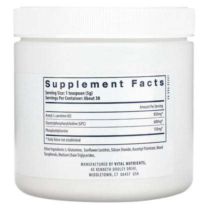 Vital Nutrients Vital Brain Powder - Helps Alleviate Cognitive Difficulties Associated With Healthy Aging