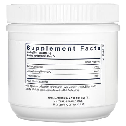 Vital Nutrients Vital Brain Powder - Helps Alleviate Cognitive Difficulties Associated With Healthy Aging