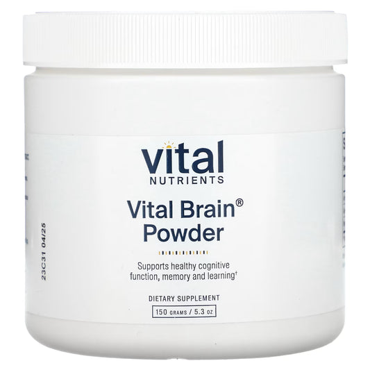 Vital Nutrients Vital Brain Powder - Helps Alleviate Cognitive Difficulties Associated With Healthy Aging