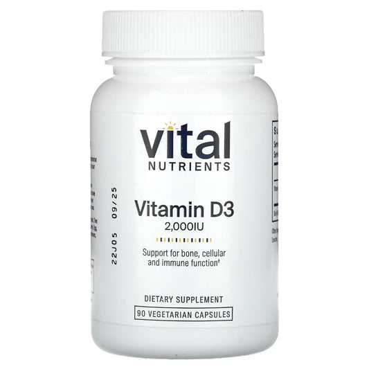 Vitamin D3 2,000 IU by Vital Nutrients at Nutriessential.com