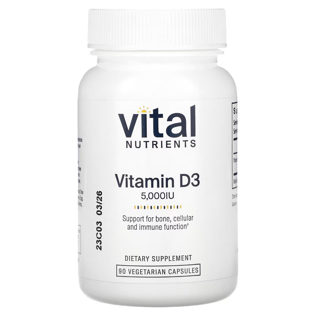 Vitamin D3 5,000iu by Vital Nutrients - 90 Capsules | Support Cellular Health