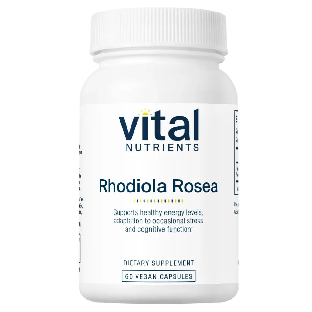 Rhodiola rosea 3% 200 mg by Vital Nutrients at Nutriessential.com