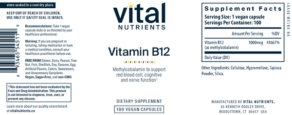 Vitamin B12 by Vital Nutrients at Nutriessential.com