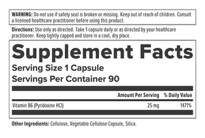 Vitamin B6 - 25mg