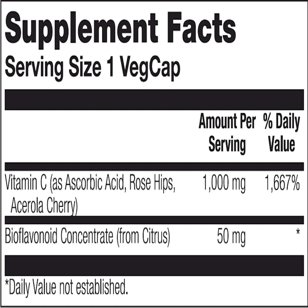 Vitamin C w/Bioflav 1000 mg Solaray