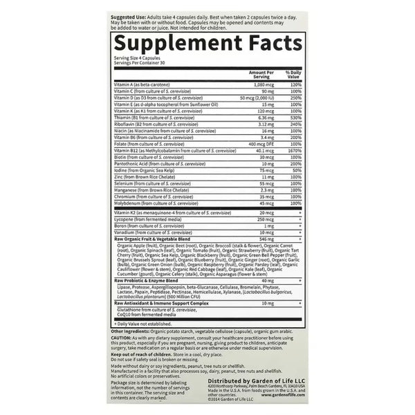 Vitamin Code 50 & Wiser Men Garden of life