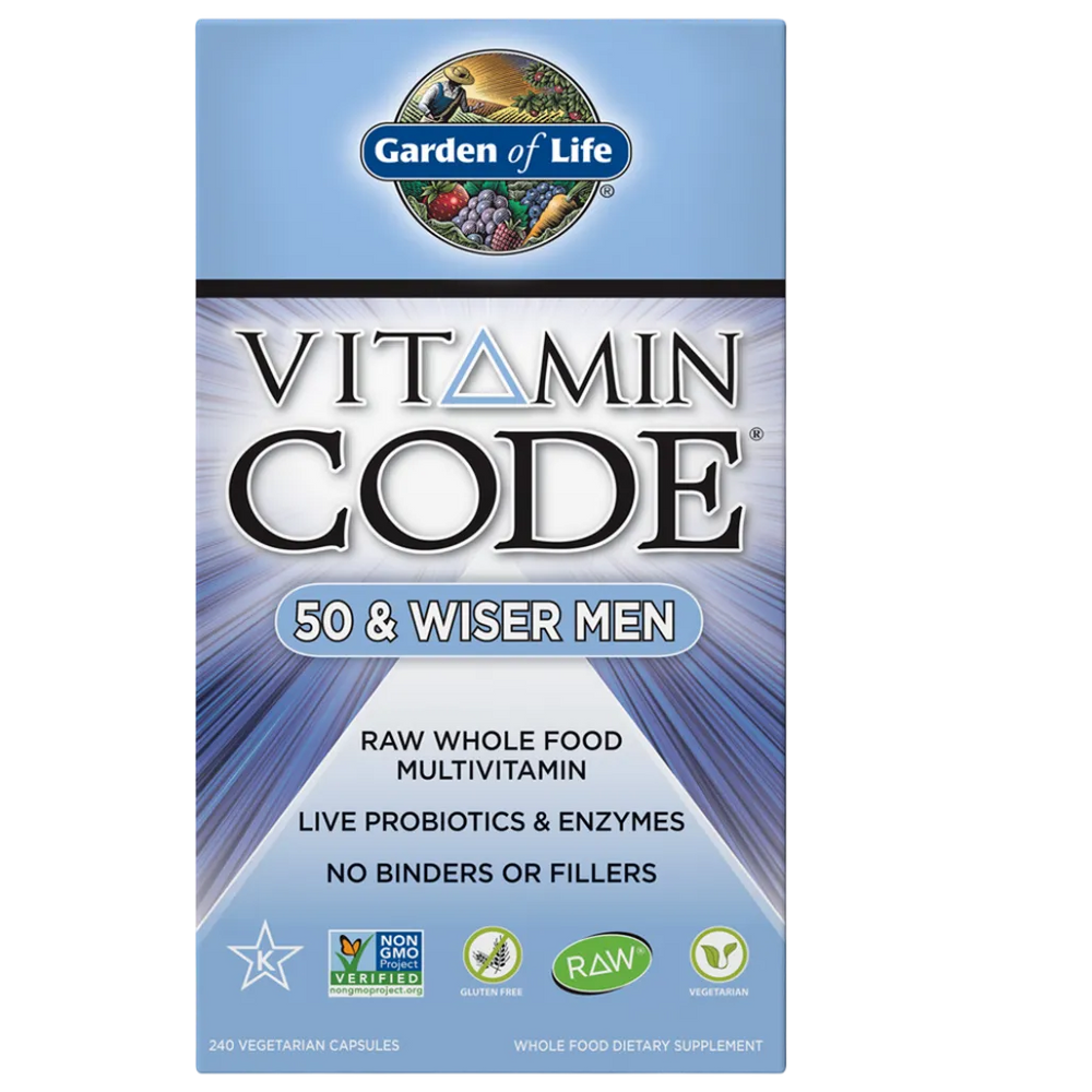 Vitamin Code 50 & Wiser Men's Multi Garden of life