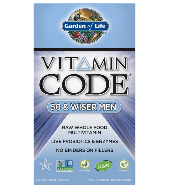 Vitamin Code 50 & Wiser Men's Multi Garden of life