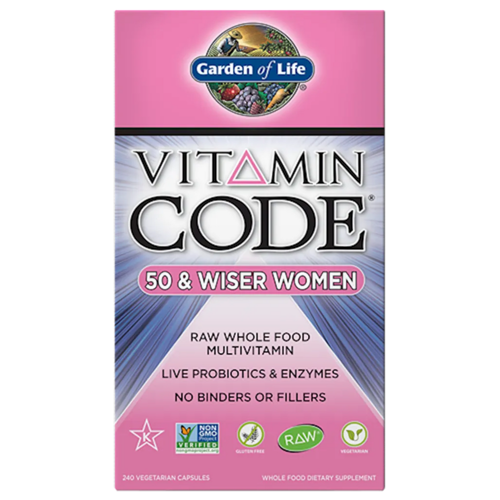 Vitamin Code 50 & Wiser Women's Multi Garden of life