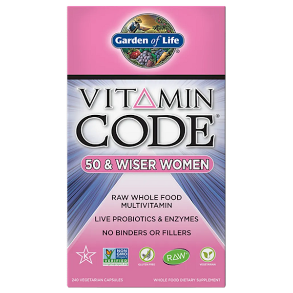 Vitamin Code 50 & Wiser Women's Multi Garden of life