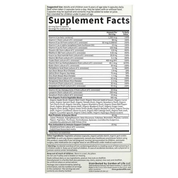 Vitamin Code Family Multi Garden of life