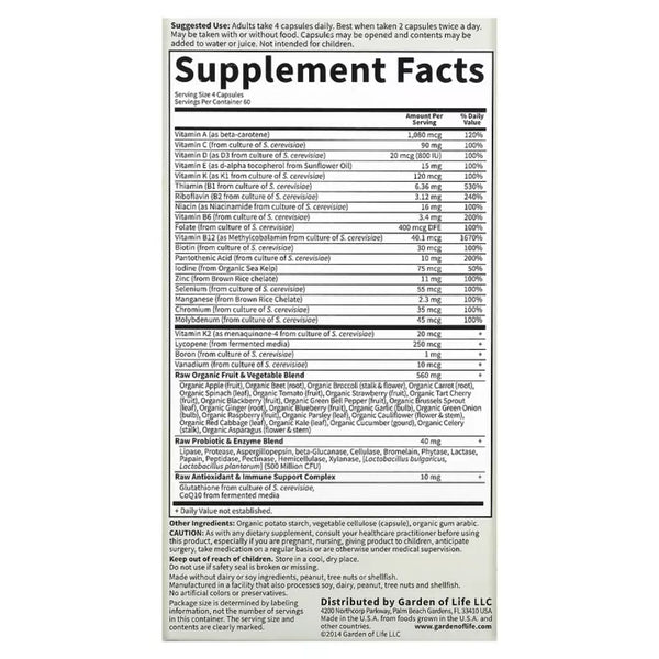 Vitamin Code Men's Multi Garden of life