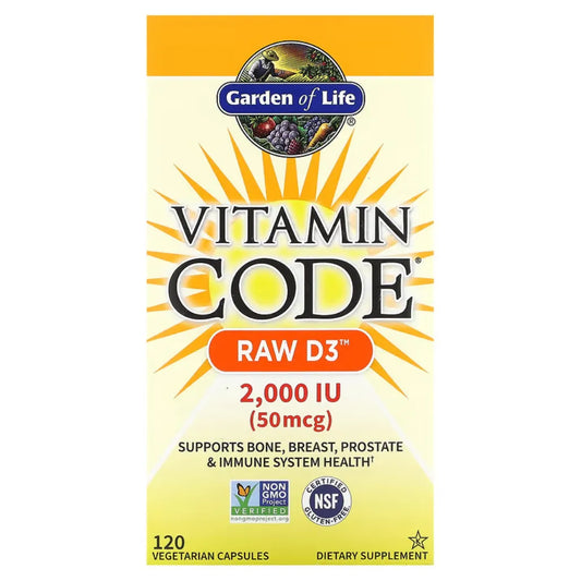 Vitamin Code RAW D3 2000 IU Garden of life