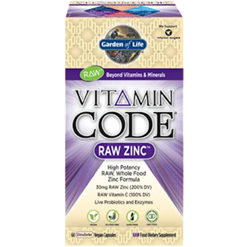 Vitamin Code® RAW Zinc 60 vcaps Garden of life