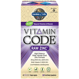 Vitamin Code® RAW Zinc 60 vcaps Garden of life