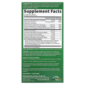 Vitamin Code Raw Calcium 120 vegcaps Garden of life