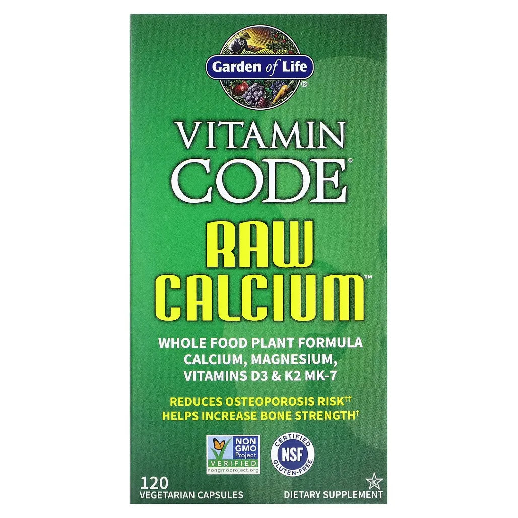 Vitamin Code Raw Calcium 120 vegcaps Garden of life