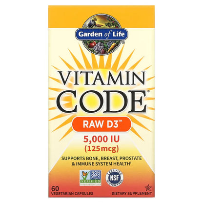 Vitamin Code Raw D3 5000 Garden of life