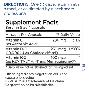 Vitamin D-3 [10,000 IU] with Vitamin K2 Metabolic Maintenance