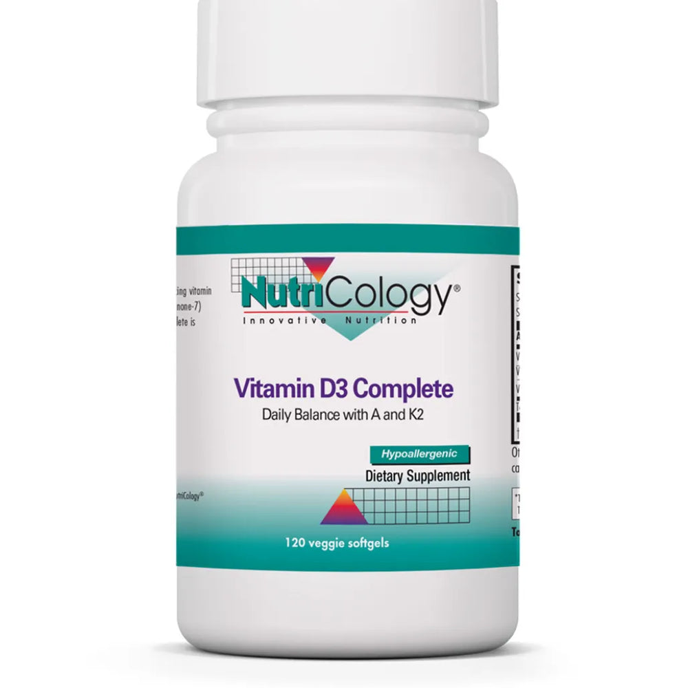 Vitamin D3 Complete Daily Balance with A and K2 by Nutricology