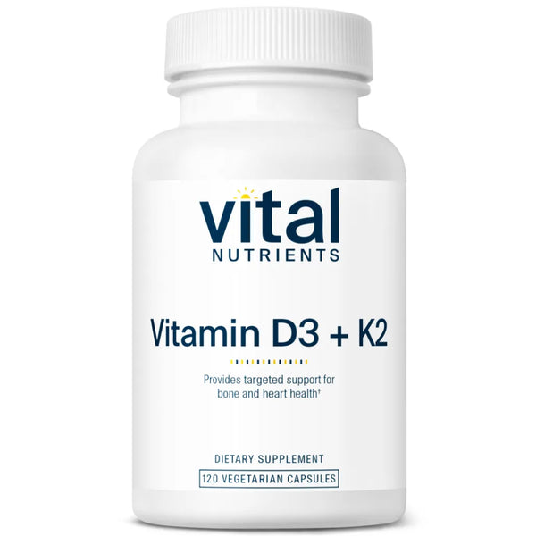 Vital Nutrients Vitamin K2-7 and D3 - Promotes Healthy Calcium Metabolism and Maintain Cardiovascular Health
